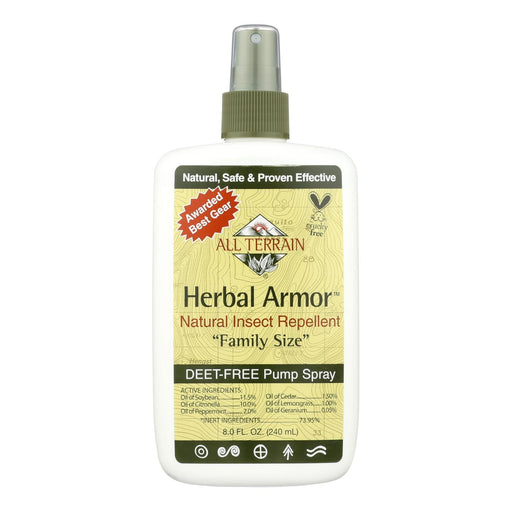 All Terrain - Herbal Armor Natural Insect Repellent Family Size - 8 Fl Oz Biskets Pantry 