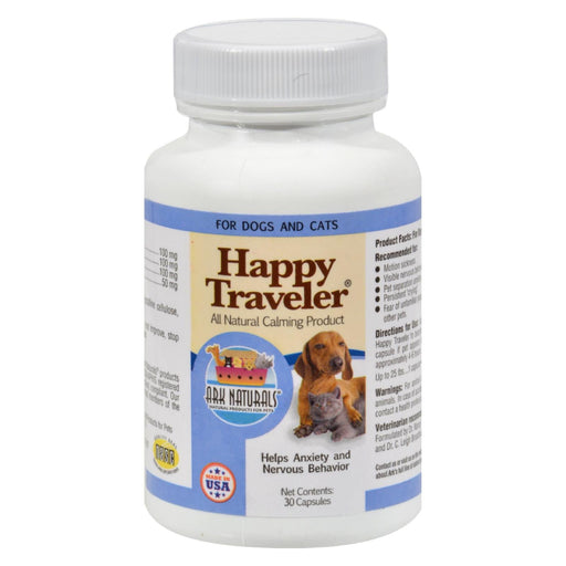 Ark Naturals Happy Traveler For Dogs And Cats - 30 Capsules Biskets Pantry 