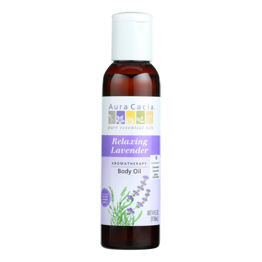 Aura Cacia - Aromatherapy Body Oil Lavender Harvest - 4 Fl Oz Biskets Pantry 
