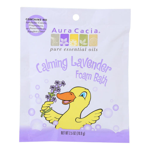 Aura Cacia Calming Foam Bath Lavender Essential Oil - Case Of 6 - 2.5 Oz Biskets Pantry 
