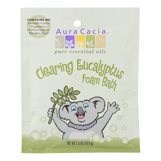 Aura Cacia Clearing Foam Bath - Eucalyptus - Case Of 6 - 2.5 Oz Biskets Pantry 