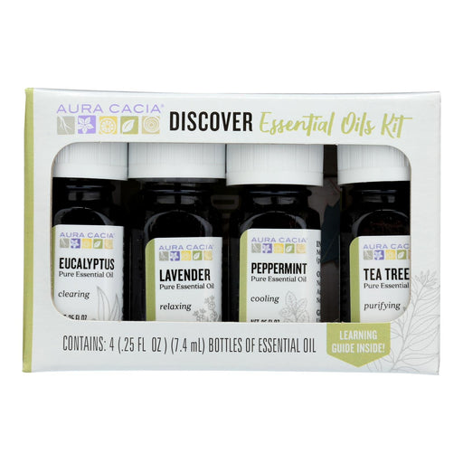 Aura Cacia - Essential Oil - Discovery Kit - 0.25 Fl Oz. Biskets Pantry 