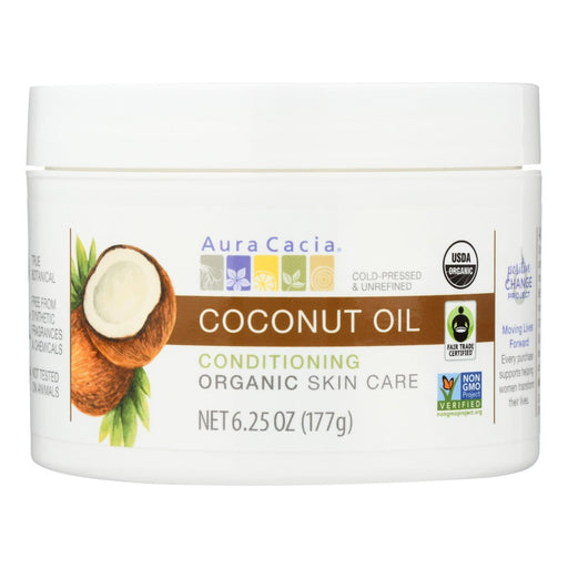 Aura Cacia - Organic Skincare Oil - Coconut - 6.25 Oz Biskets Pantry 