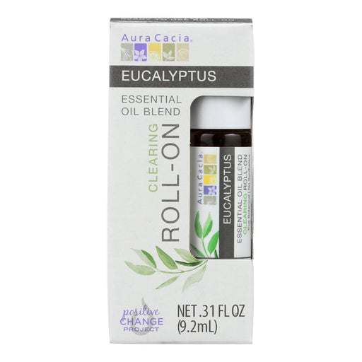 Aura Cacia - Roll On Essential Oil - Eucalyptus - Case Of 4 - .31 Oz Biskets Pantry 