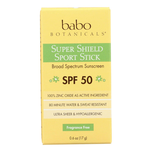 Babo Botanicals - Sunscreen - Fragrance Free - 1 Each - .6 Fl Oz. Biskets Pantry 
