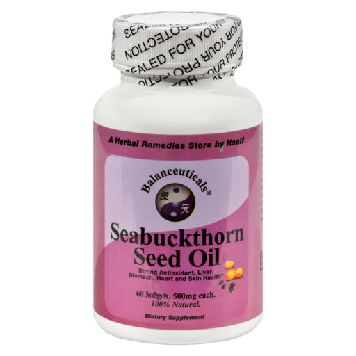 Balanceuticals Seabuckthorn Seed Oil - 500 Mg - 60 Softgels Biskets Pantry 